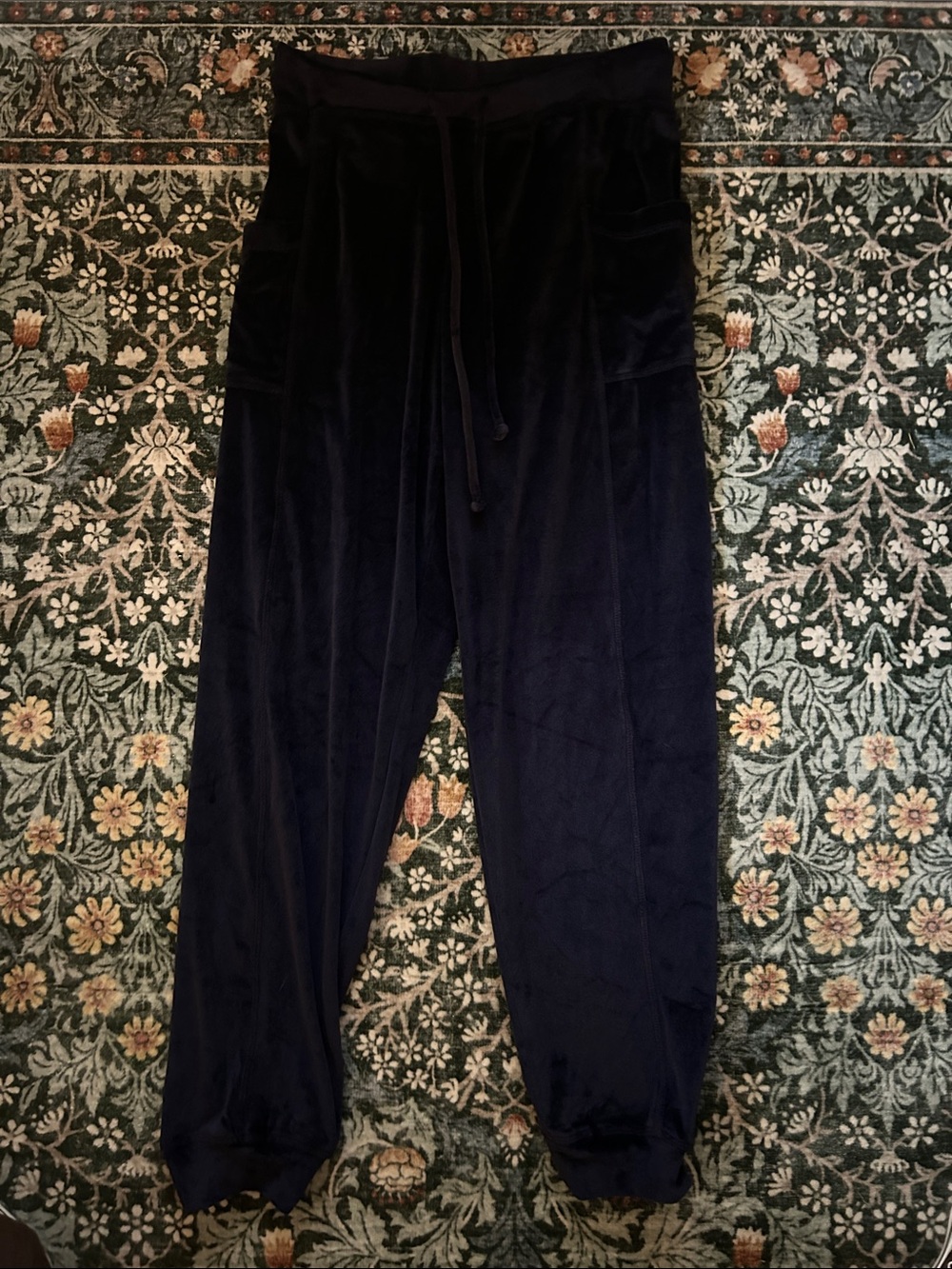Everlast Dark Blue Velour Joggers